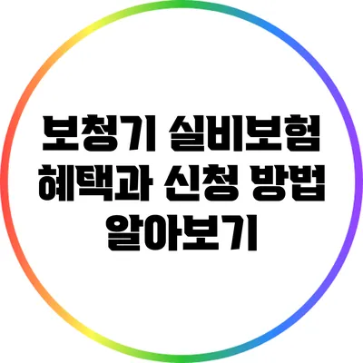 보청기 실비보험: 혜택과 신청 방법 알아보기
