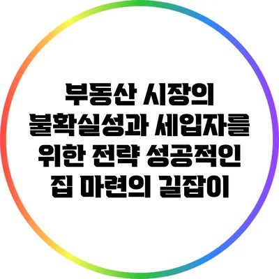 부동산 시장의 불확실성과 세입자를 위한 전략: 성공적인 집 마련의 길잡이