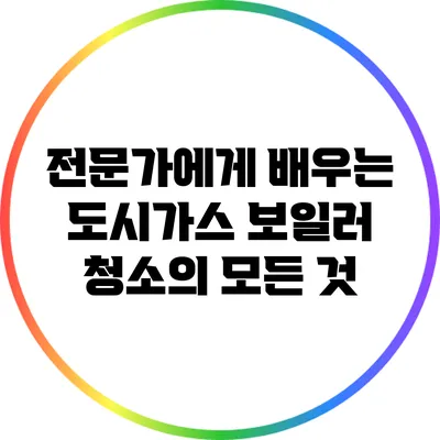 전문가에게 배우는 도시가스 보일러 청소의 모든 것