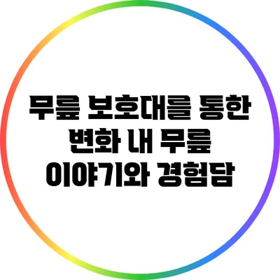 무릎 보호대를 통한 변화: 내 무릎 이야기와 경험담