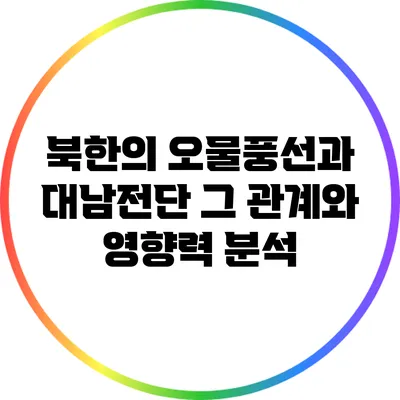 북한의 오물풍선과 대남전단: 그 관계와 영향력 분석